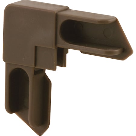 Prime-Line Window Screen Frame Corner, 3/8 in., Bronze, 3/8 in., PK20 PL 14313